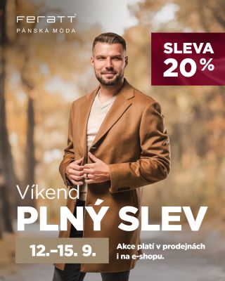 Víkend plný slev začíná! ✨ Od 12. do 15. září máte skvělou příležitost pořídit si outfit z nové kolekce PODZIM/ZIMA...