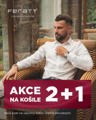 Je to tady! 2 + 1 zdarma na pánské košile. Doplňte si šatník do práce, na víkend i na večer. Společenské, byznysové i...