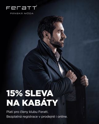 Konečně je čas na ten dokonalý kabát. Využij slevu 15 % do 1. 12.