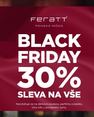 BLACK FRIDAY JE TU! NA E-SHOPU I V PRODEJNÁCH! Od 24. 11. do 1. 12. 2025 běží Black Friday naplno. Užijte si 30% slevu na...